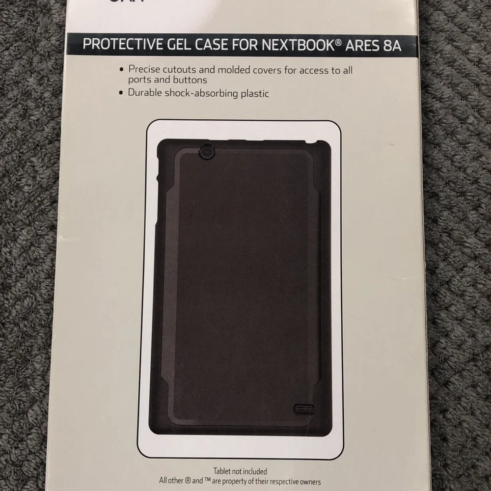 onn Protective Gel Tablet Case for Nextbook Ares 8A, 8”-Black